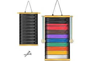 Famaster Wooden Karate & Taekwondo Belt Display Rack - Celebrate Beginners'Journey - A Meaningful Gift of Effort and Perseverance