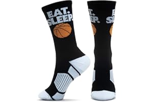 ChalkTalkSPORTS Elite Basketball Socks | Performance Mid Calf Socks with Ball | Youth & Adult | Men & Women | Multiple Colors
