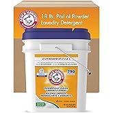 Arm &amp; Hammer Powder Laundry Detergent, Professional Soap for Washing Clothes, 290 Loads, Free and Clear, Bulk 18lb Pail