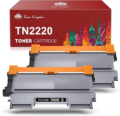 Toner Kingdom TN2220 Toner Cartridge 2-Pack Black for Brother HL-2250DN