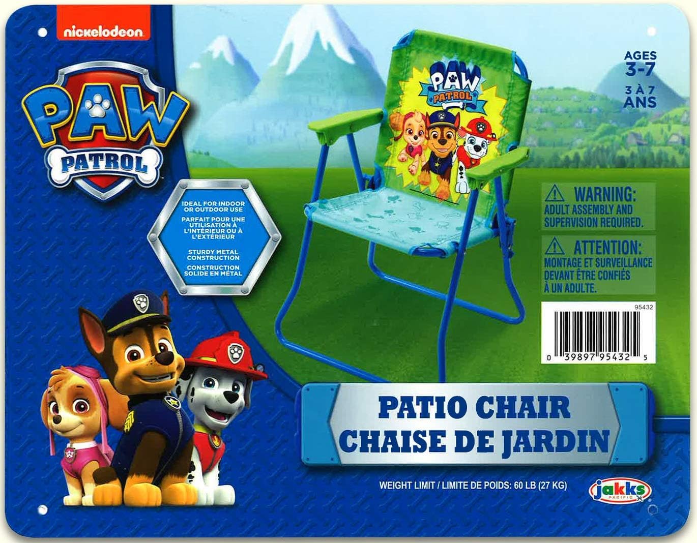 paw patrol patio chair