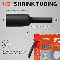 Dowire Heat Shrink Tubing 1/2" - Adhesive Lined