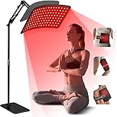INTEO Red Light Therapy for Face and Body, Infrared Red Light Therapy Lamp | 2-in-1 Detachable Red Light Panel with Stand, 660nm 850nm Near Infrared Light Therapy for Full Body Home with Elastic Strap