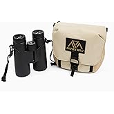 Proven Wild Bino Harness Binocular Harness Chest Pack Made of Waterproof 900D Nylon | Binocular Harness for Hunting Case with Adjustable Shoulder Straps, 2 Mesh Pockets, and Zipper Back Pocket