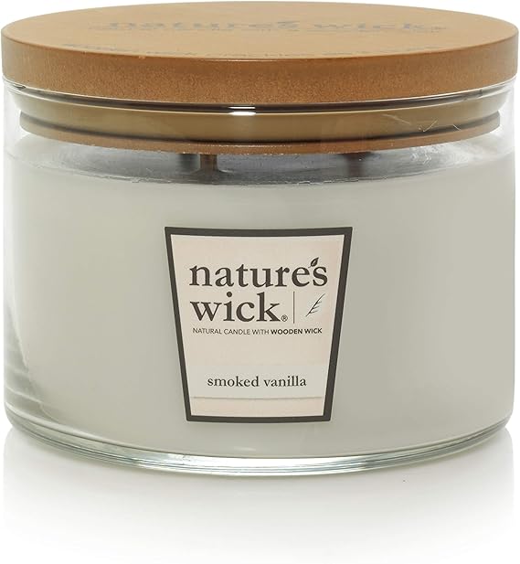 Nature's Wick Smoked Vanilla Scented Candle18 oz. 3 Wick