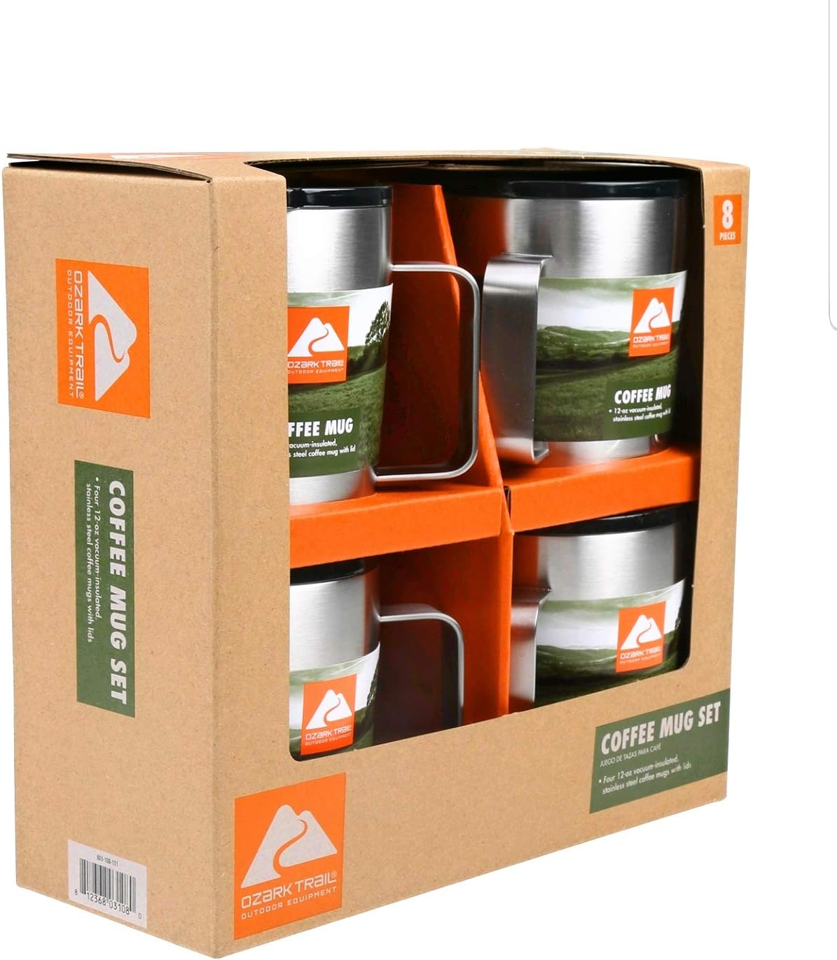 Ozark Trail 4 Pack 12 oz. Vacuum Insulated Stainless Steel