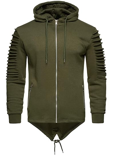 Rock Creek Herren Cardigan Kapuzenpullover H-161