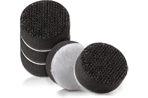 LEONTOOL 5 Pack 1 Inch Hook and Loop Soft Foam Buffering Pad, Sponge Cushion Buffer Backing Pad No Hole, 25 mm for Sanding Pad