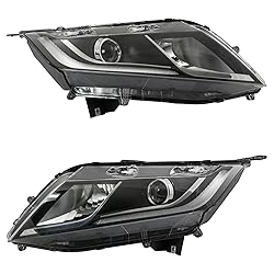 TRQ 2 Piece Headlight Assembly Set Driver