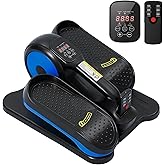 Under Desk Elliptical Machine,Electric Ellipse Leg Exerciser as See on TV with Remote Control,12 Level Speeds Seated Pedal Exerciser for Seniors Adults, Manual & Auto Mode