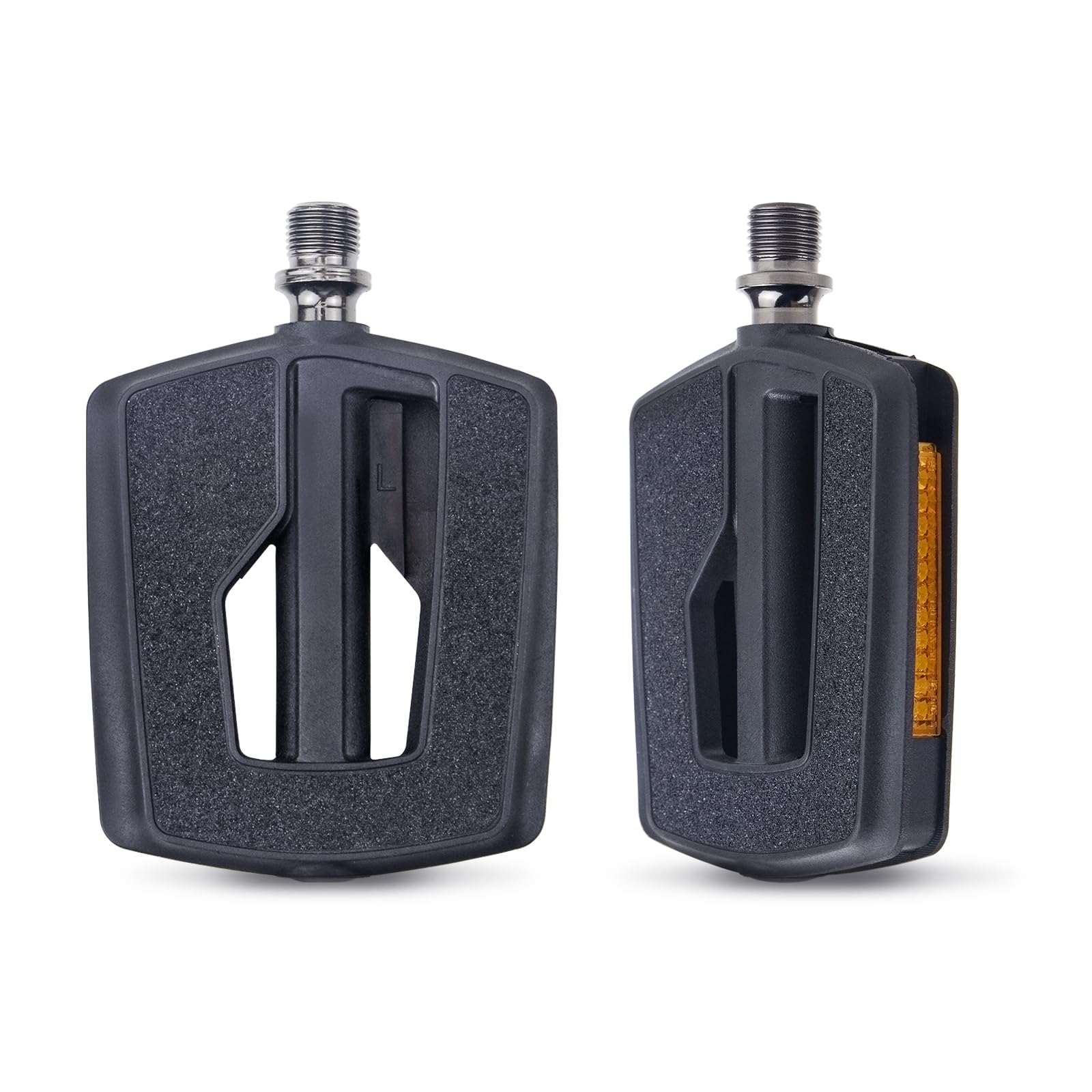 MEGHNA Bicycle Pedals with Reflectors Non-Slip Pedals Accessories for E-Bike, Trekking Bike, City Bike