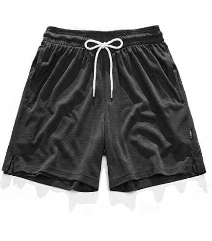 DEHANER Basketball Shorts for Men Women Activewear Mesh Gym