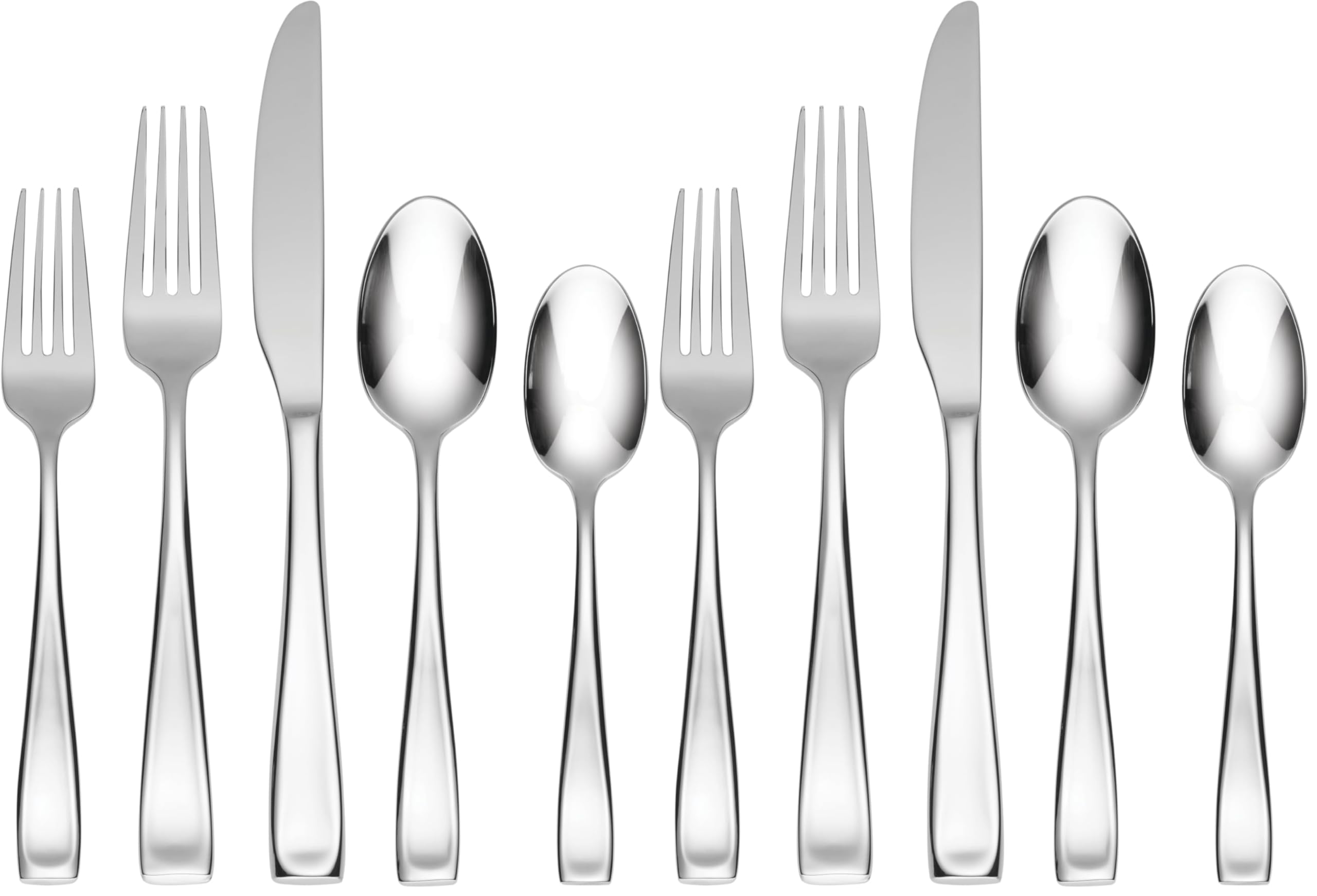 Oneida Moda Flatware Set | Stainless Steel | Service for 12 | 65-Piece, Pack of 2 Image Oneida Moda Flatware Set | Stainless Steel | Service for 12 | 65-Piece, Pack of 2 Image