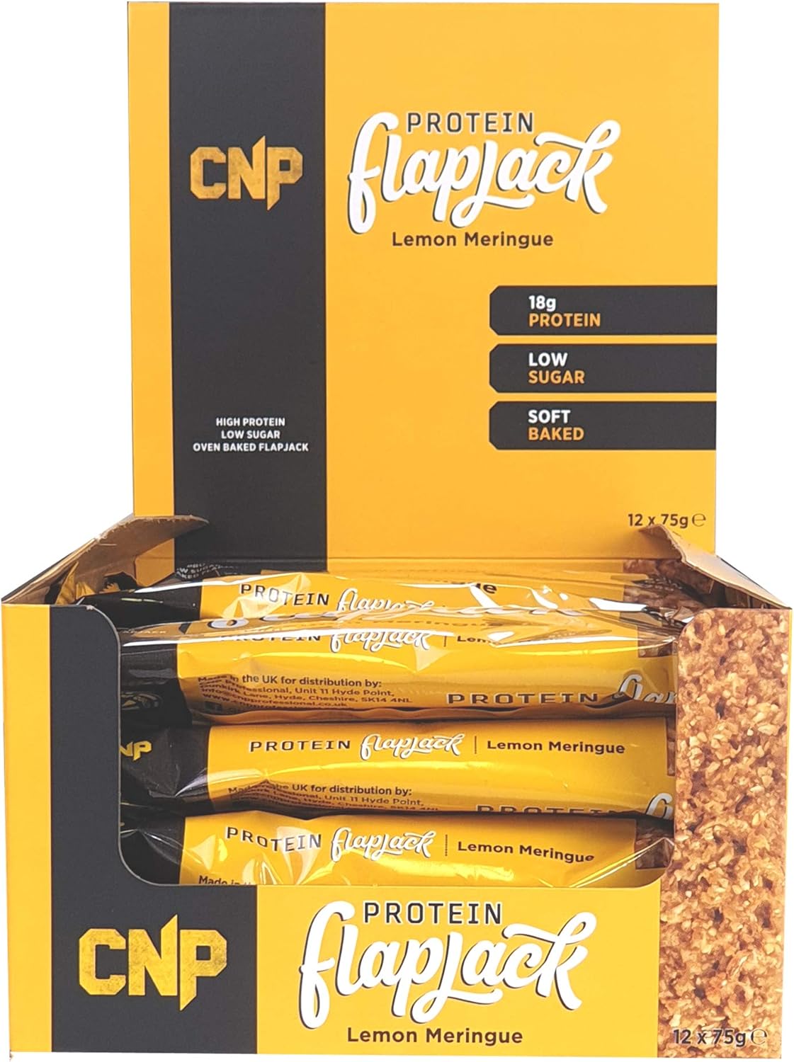 CNP Professional Protein Flapjacks Lemon Meringue 12 X