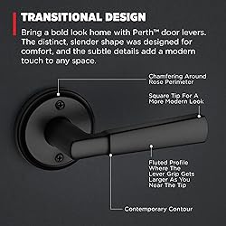 Kwikset Perth Dummy Door Handle, Single Sided Lever