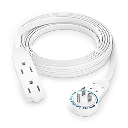 Maximm Cable 10 Ft 360° Rotating Flat Plug