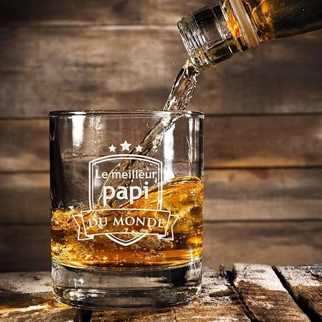 Personnalise Joyeux Anniversaire Grand Pere Grave Whisky Cadeau Verre 17 Autres Maison
