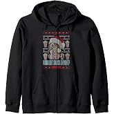 Gremlins Christmas Midnight Snack Anyone Ugly Sweater Zip Hoodie