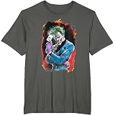 WB100 DC Comics Joker Prince of Crime Flaming Card T-Shirt