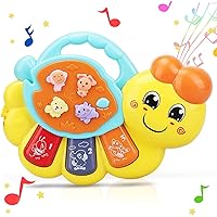 STEAM Life Caterpillar Toy - Baby Musical Toy - Light Up Toy Piano for Babies - Crib Music Toy for Babies and Toddlers…