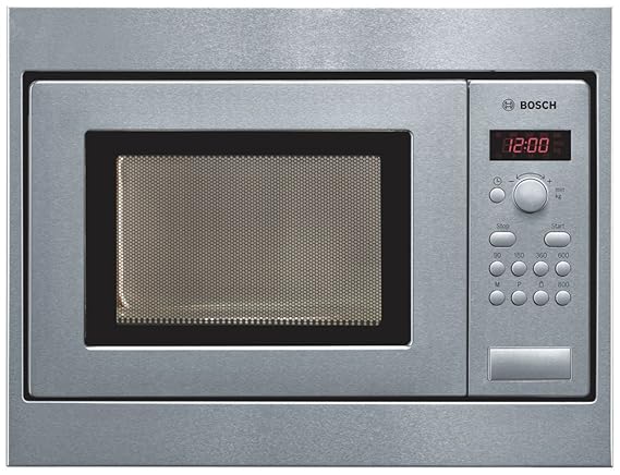 Bosch Serie | 2 50 cm 17 L Stainless Steel Built in Microwave HMT75M551I (Steel/Black)