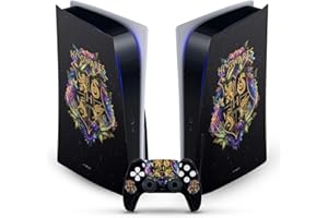 Head Case Designs Officially Licensed Harry Potter Hogwarts Crest Graphics Vinyl Faceplate Sticker Gaming Skin Decal Compatible With Sony PlayStation 5 PS5 Disc Edition Console & DualSense Controller
