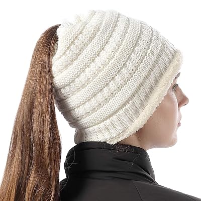 Buy Womens Ponytail Beanie Hats Warm 