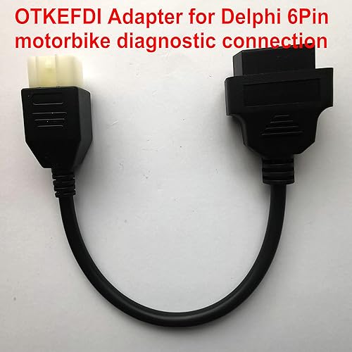 6 to 16-Pin Motorcycle OBD2 Diagnostic Adapter Cable