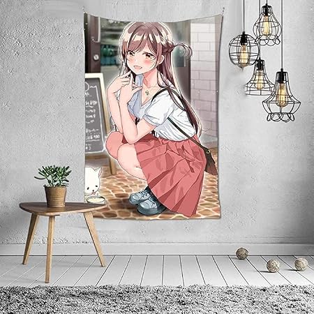 Amazon Co Jp タペストリー彼女を借りる 1 タペストリーアニメ 壁掛け 壁飾り 多機能壁掛け 部屋目隠し おしゃれ 布ポスター 玄関 飾り 寝室 カーテン 背景 模様替え 気分転換 新居祝い 3 152cm Generic