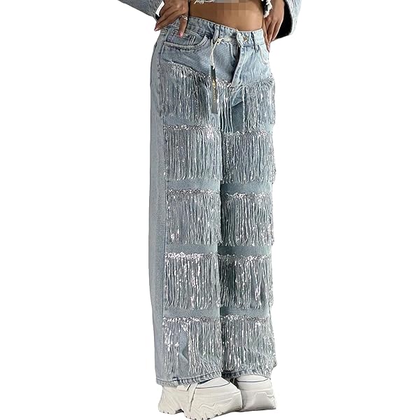 パンツ GLITTER DENIM WIDE STRAIGHT MOUSSY（マウジー）の「GLITTER DENIM WIDE STRAIGHT（デニム