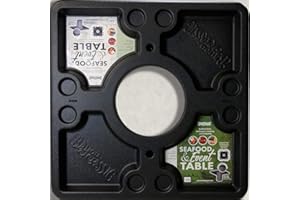 Bayou Classic 300-444 Seafood Crawfish Event Table Features 4 Large Serving Areas and 8 Beverage Holders 40-in x 40-in Fits Most Standard Garbage Cans & Secures w/ 2 Bungee Cords Lightweight Portable