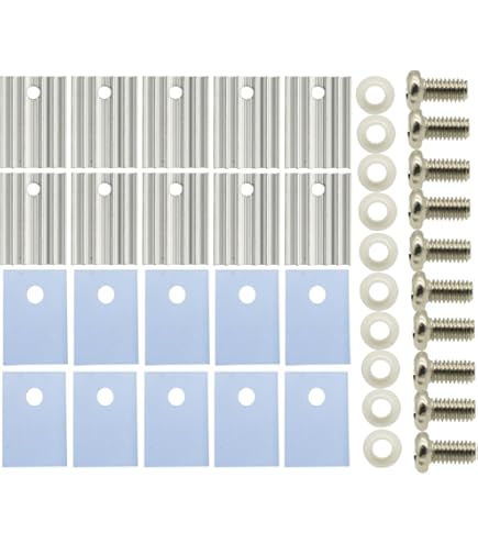 Uxcell TO-220 Aluminum Heatsink Kit – 3 Sizes For Transistors, Diodes, Voltage Regulators