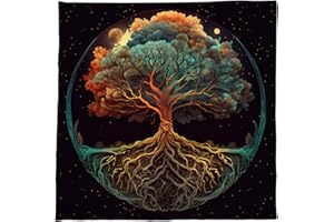 Divinations Tablecloth Trees of Life Tarots Cards Altars Cloth Oracles Divinations Board Game Part Trees of Life Tarots Cards