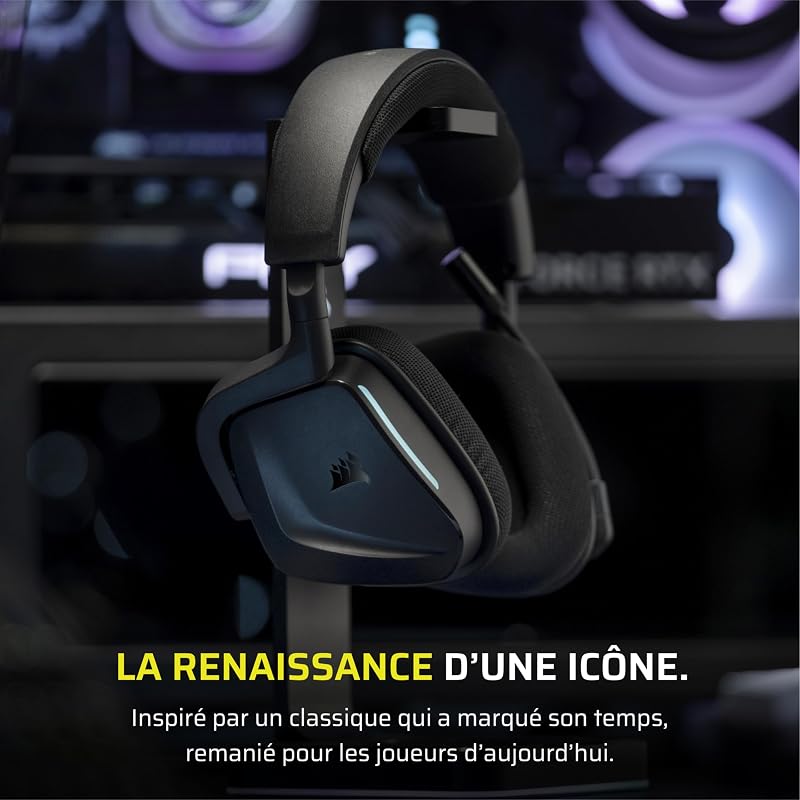 Void v2 Casque de Jeu sans Fil avec Bluetooth – Carbone
