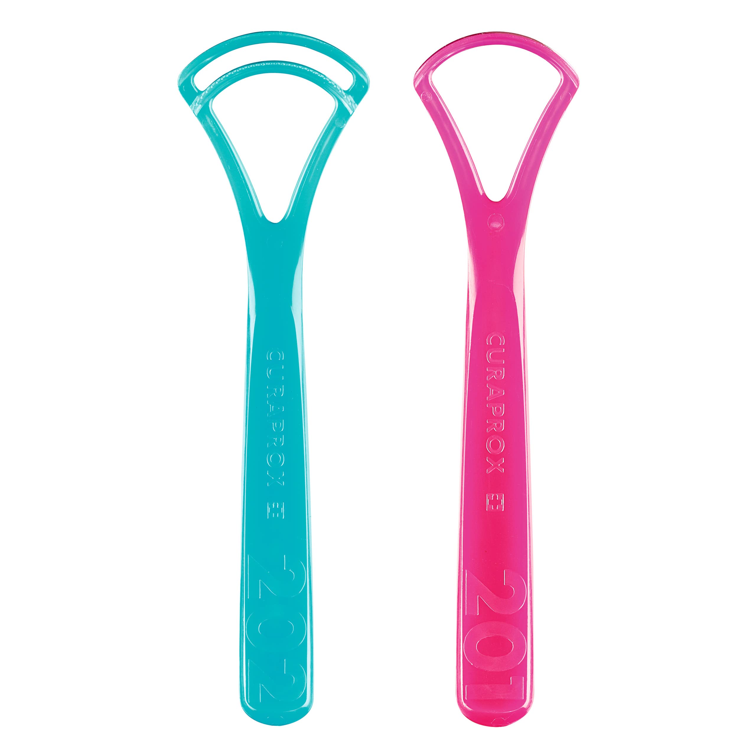 Curaprox Tongue Cleaner (Duo Pack) - Blue - Adult - Manual