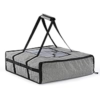 WISEPRO Pizza Delivery Bag, 20.5" X 20.5" X 5.9" Insulated Food Delivery Bag, Thermal Pizza Carrier Bag for Restaurants, Part