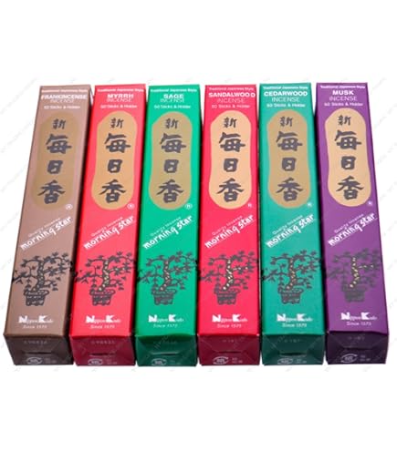MORNING STAR Nippon Kodo - Assortiment Set van 8, 12,16 Home Geurwierookstokjes Collectie (SET VAN 16 - VOLLEDIGE GEURCOLLECTIE