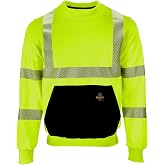 RefrigiWear Men&rsquo;s Hi Vis Fleece Crewneck Sweatshirt