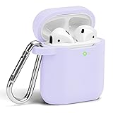 GMYLE Airpods Case Cover with Keychain, [Front LED