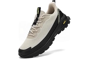Kricely Men's Trail Running Shoes 2.0 - Lightweight Breathable Non Slip Shock Absorbing Sneakers for Hiking Cross Training