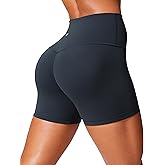 CRZ YOGA Secretsculpt Butterlift Biker Shorts 4" - No Front Seam High Waisted Womens Workout Gym Booty Scrunch Butt
