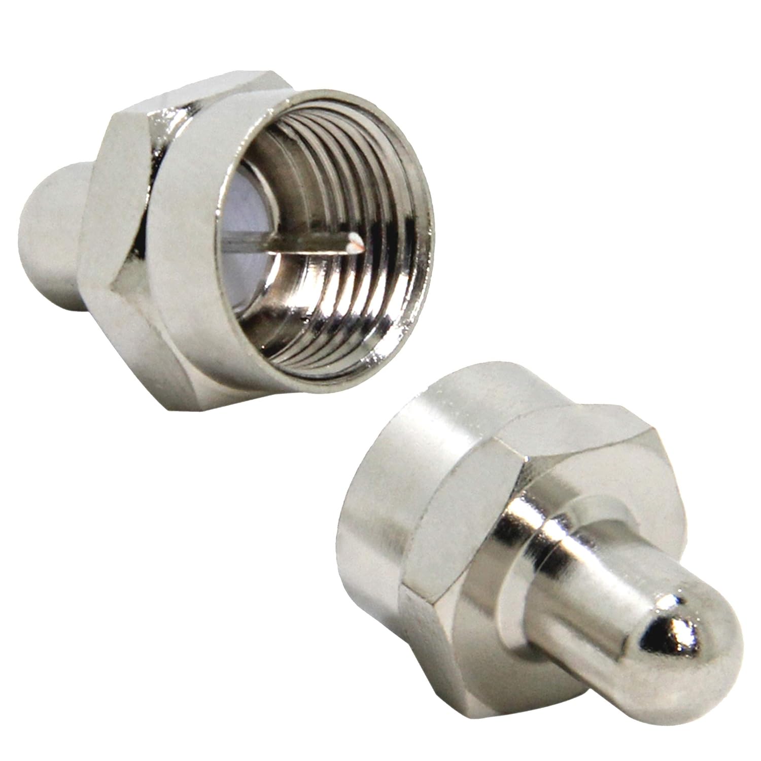 75 Ohm Terminator, Coax Caps, 2Pack, RFAdapter，F Type Terminator for Ports on