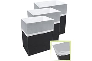 Clean Cubes 13 Gallon Disposable Pop-Up Trash Cans (3-Pack, Multi-Liner) with Fitted Bags – Foldable Garbage & Recycling Bins for Parties, Events & Kitchen (Black, 17" H x 13.5" W x 10" D)