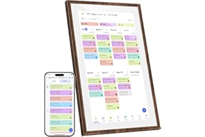 CANUPDOG 15.6 Inch Digital Calendar Chore Chart with Touchscreen - Full HD Interactive Display, Wall & Desk Mountable Family Planner, to-Do List & Meal Planner, Digital Picture Frame for Gifts for Women Mom