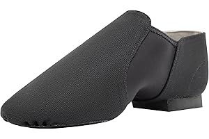 Linodes Unisex 09 Canvas Upper Slip-on Jazz Shoe for Women and Men's Dance Shoes