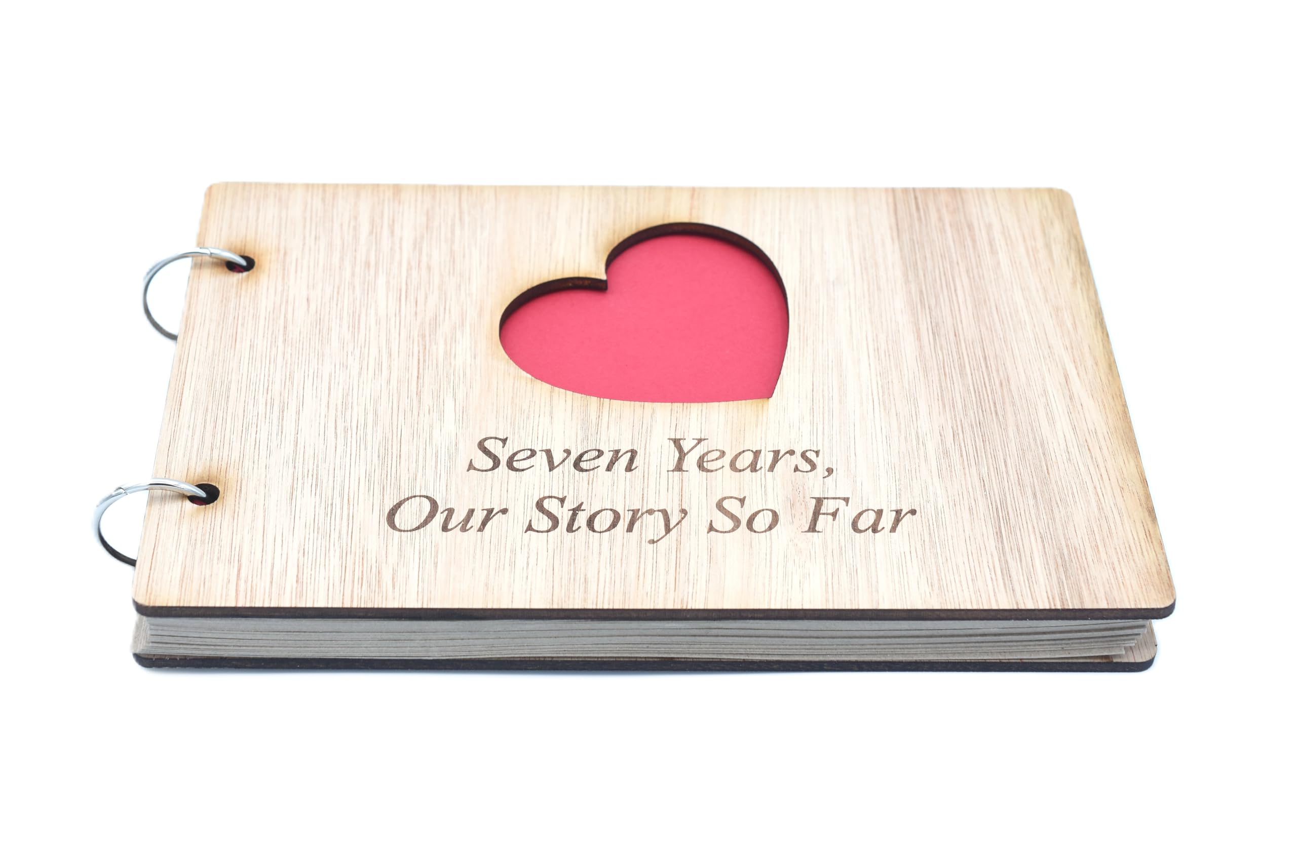 7 Years Our Story So Far - Scrapbook, Photo album or Notebook Idea For 7th Anniversary