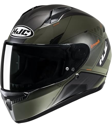 Amazon.com: HJC C10 Solid Full Face Motorcycle Helmet (Semi Flat