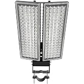 HODELVJU 200W LED Parking Lot Light, 28000LM 6500K Outdoor Spot Lights | IP67 Waterproof &amp; Rugged. 10KV Lightning Protection, flicker-free. Adjustable angle security flood lighting for backyards