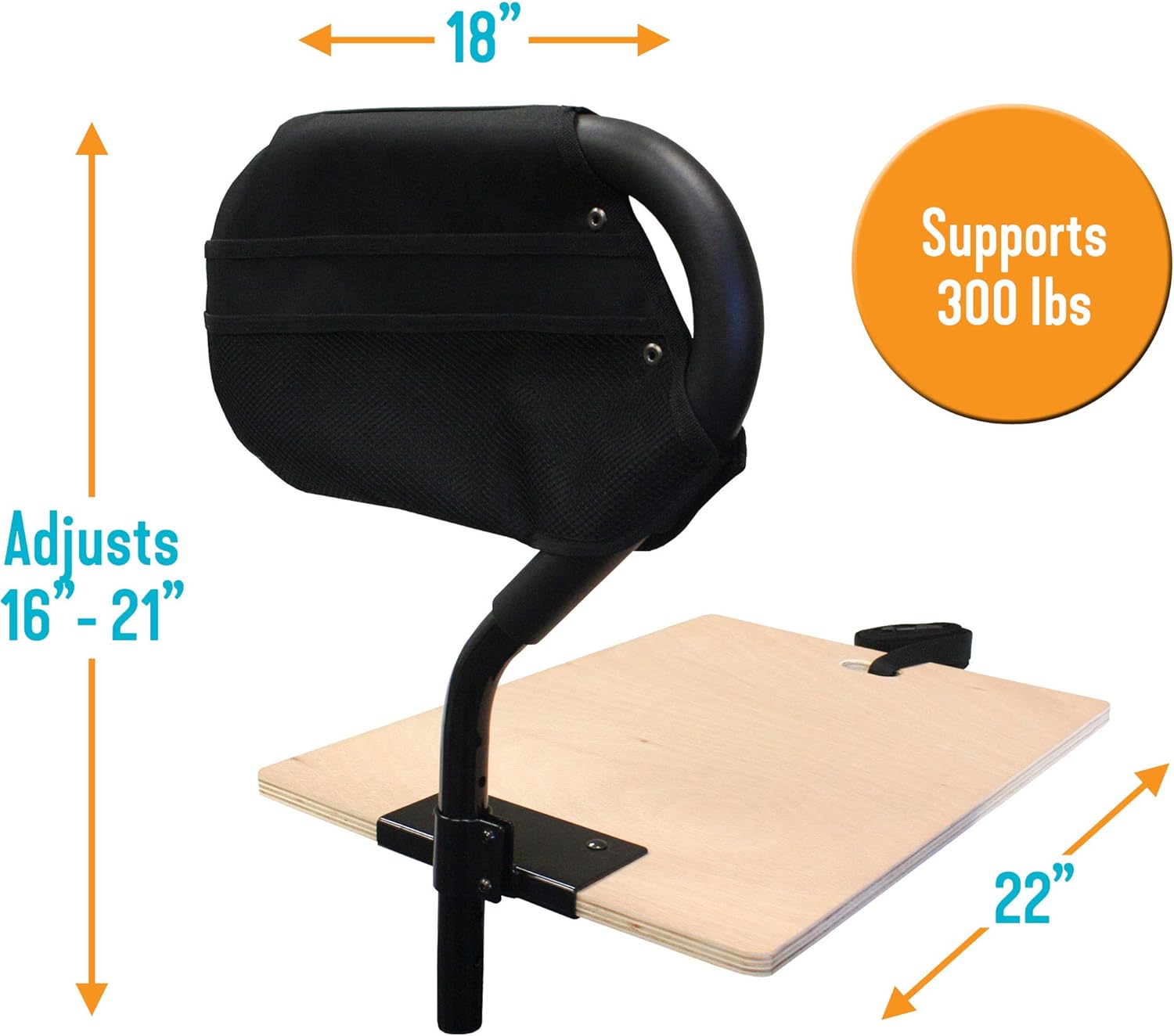 Stander BedCane, Adult Bed Rail and Support Handle, Height Adjustable Elderly Stand Assist with Organizer Pouch: Health & Personal Care