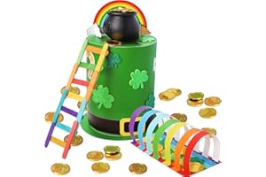 OFIHIDO Leprechaun Trap Kit for Kids,St. Patrick's Day Decorations DIY Craft,Catch a Leprechaun Trap Kit for Kids Classroom Activity Party Supplies